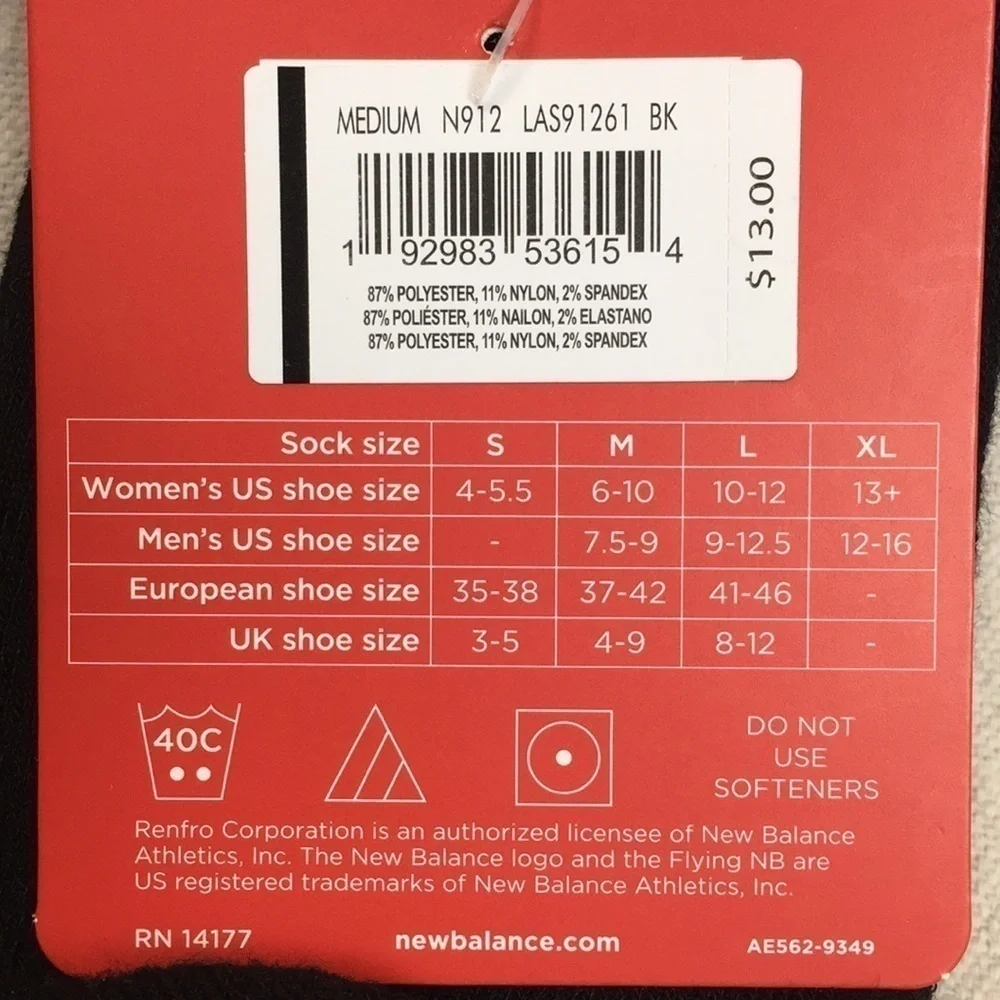 New Balance Wellness Crew Socks